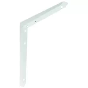 Image of Mitred White Shelf Bracket - 250 x 250mm