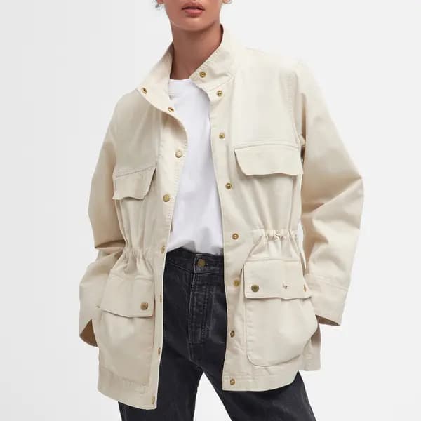 Image of Barbour Maeva Utility Casual Cotton Jacket - UK 14 Multi Coats and Jackets female LCA0340BE11 UK 14