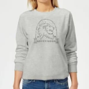 Image of Harry Potter Gryffindor Linework Womens Sweatshirt - Grey - 3XL