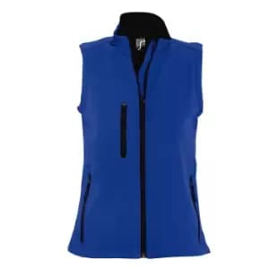 Image of SOLS Womens/Ladies Rallye Soft Shell Bodywarmer Jacket (L) (Royal Blue)