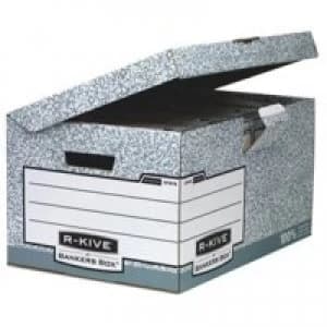 Image of Fellowes Bankers Box System A4/FS Flip Top Storage Box PK10