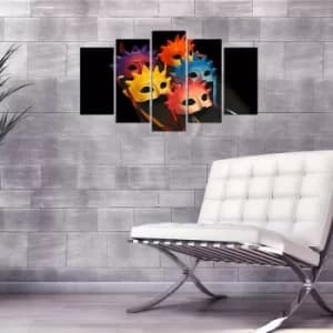 Image of 5MX-44 Multicolor Decorative MDF Painting (5 Pieces)