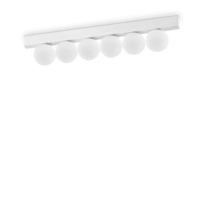 Image of Ping Pong 6 Light Globe Ceiling Light White 1500Lm 3000K
