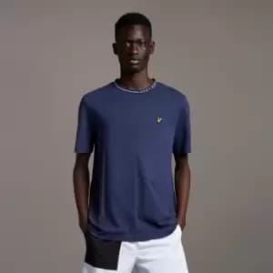 Image of Branded Ringer T-Shirt - Navy - S