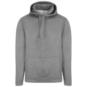 Image of AWDis Adults Unisex Polyester Sports Hoodie (S) (Grey Melange)
