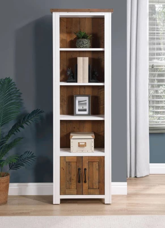 Image of Baumhaus Splash of White - Narrow Bookcase White Unisex
