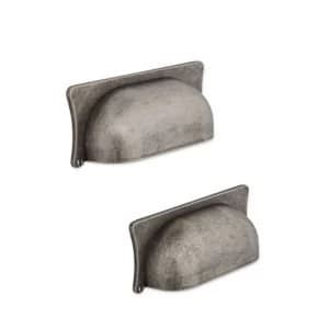Image of IT Kitchens Antique pewter effect Cup Cabinet handle Pack of 2