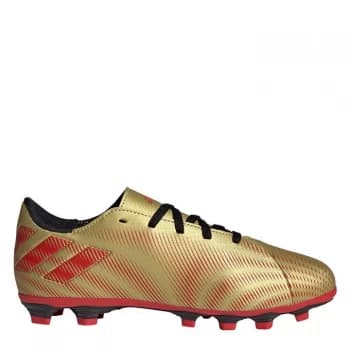 Image of adidas Nemeziz Messi .4 Junior FG Football Boots - GoldMet/Scarlet