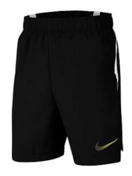Image of Nike Older Boys Instacool Short, Black/White Size M 10-12 Years