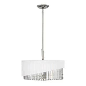 Image of 3 Light Ceiling Pendant Polished Nickel, E14