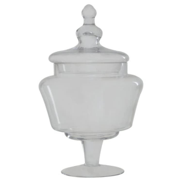 Image of Premier Housewares Olivia Clear Glass Candy Large Storage Jar Clear