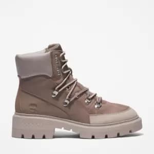 Image of Timberland Cortina Valley Waterproof Hiking Boot For Her In Beige Grey, Size 6