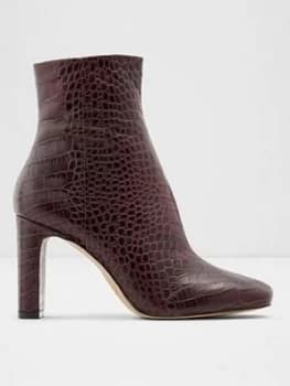 Image of Aldo Torfiviel Ankle Boot - Dark Red, Dark Red, Size 7, Women