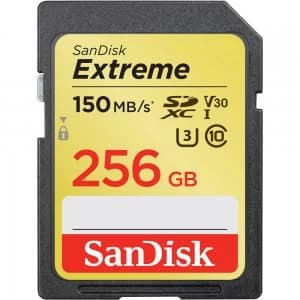 Image of SanDisk Extreme 256GB SDXC Memory Card