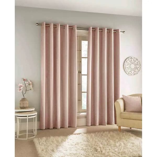 Image of JD Williams Savoy Blackout Eyelet Curtain Cream 229 x 183cm OH14330