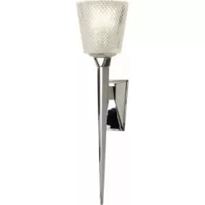 Image of Loops - Wall Light IP44 Cut Glass Shade Torchiere Polished Chrome LED G9 3.5W