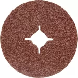Image of Toolpak Fibre Sanding Discs 115mm 24 Grit (10 Pack) Steel