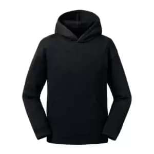 Image of Russell Kids/Childrens Authentic Hooded Sweatshirt (5-6 Years) (Black)