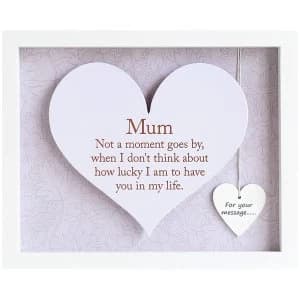 Image of Said with Sentiment Rectangular Heart Frames Mum