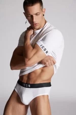 Image of DSQUARED2 Men T-Shirt White Size XL 89% Cotton 11% Elastane