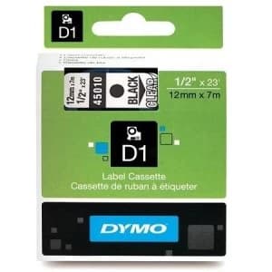 Image of Dymo 45806 Black On Blue Label Tape 19mm x 7m