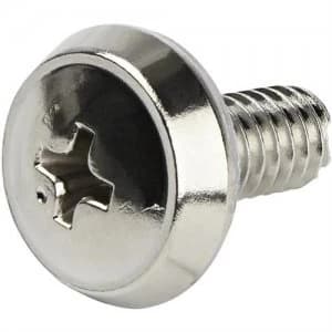 Image of StarTech.com 12-24 Server Rack Screws - 50 pack - Nickel-Plated