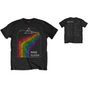 Image of Pink Floyd - Dark Side of the Moon 1972 Tour Unisex Medium T-Shirt - Black