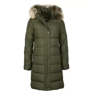 Image of Barbour Womens Daffodil Quilted Jacket Olive 14