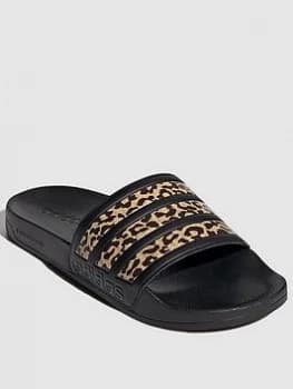 Image of adidas Adilette Shower Slides - Black, Size 5, Women