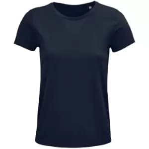 Image of SOLS Womens/Ladies Crusader Organic T-Shirt (XXL) (French Navy)