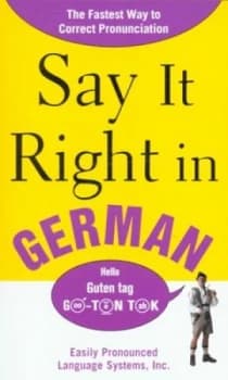 Image of Say It Right in German by N/a Epls Book