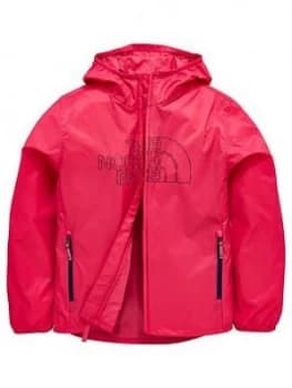 Image of The North Face Girls Flurry WindWallreg Hooded Jacket Pink Size XL15 16 Years Women