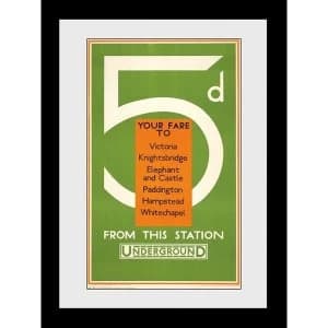 Image of Transport For London Your Fare Too Framed Collector Print