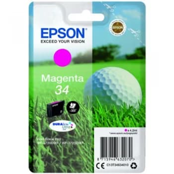 Image of Epson 34 Golfball Magenta Ink Cartridge