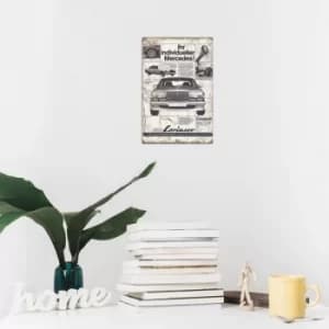 Image of Car Multicolor Decorative Metal Wall Accessory