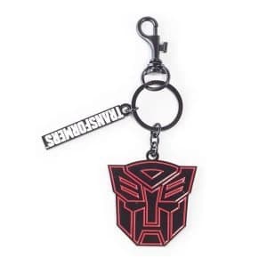 Image of Hasbro - Transformers Autobots Logo Symbol Keychain - Black/Red