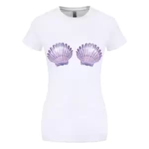 Image of Grindstore Womens/Ladies Hula Girl T-Shirt (M) (White)