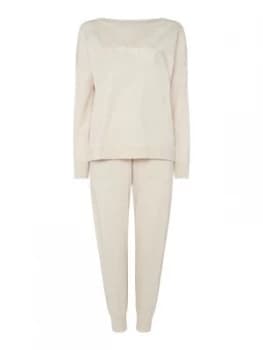 Image of DKNY Logo sweat and jogger set White