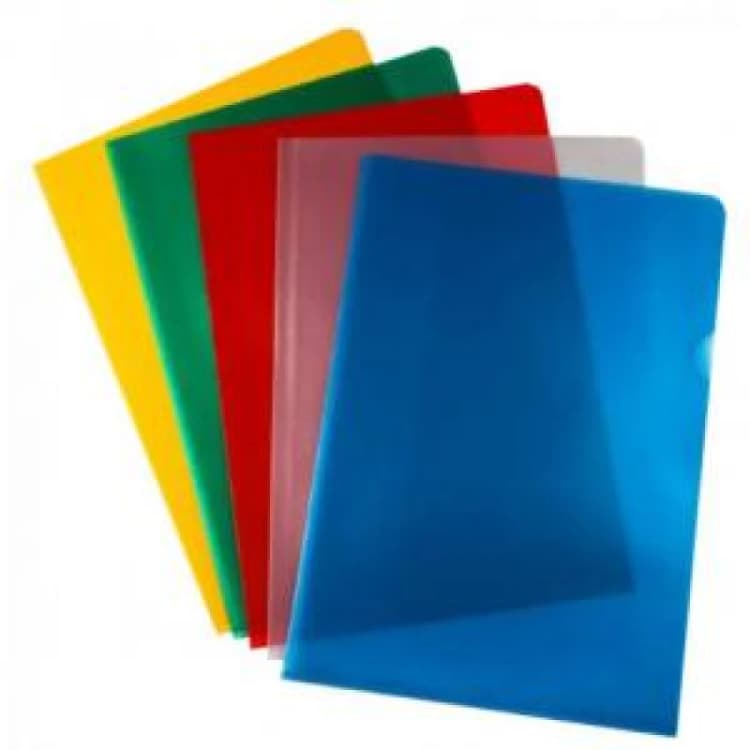 Image of ValueX Cut Flush Folder Polypropylene A4 120 Micron Assorted Colours EXR33447PF