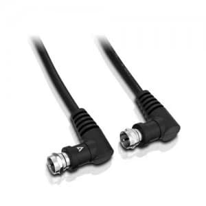 Image of V7 Black Video Cable Coax Male to Coax Male 1.5m 5ft