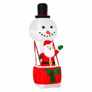 Image of Inflatable Light Up Santa Hot Air Balloon 250cm, Red