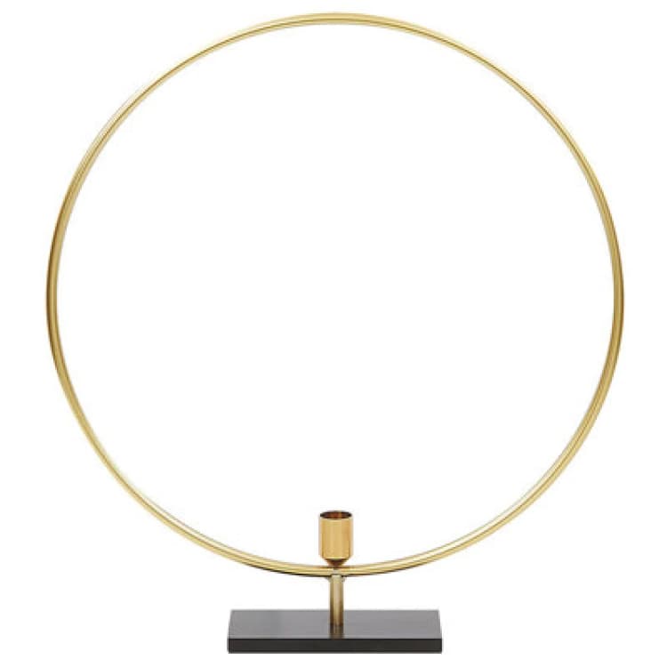 Image of Beliani Candle Holder Seram Metal 45cm Gold