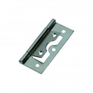 Image of Wickes Flush Hinge - Zinc 63mm Pack of 2