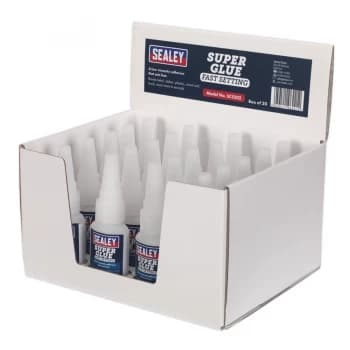 Image of Sealey SCS302 Super Glue Fast Setting 20g Pack of 20