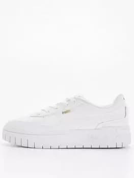 Image of Puma Cali Dream Leather Trainers - White, Size 4, Women