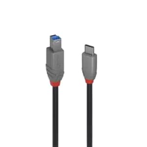 Image of Lindy 1m USB 3.2 Type C to B Cable, Anthra Line