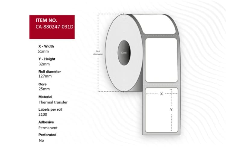 Image of CAPTURE Lel 51 x 32mm. Core 25mm.