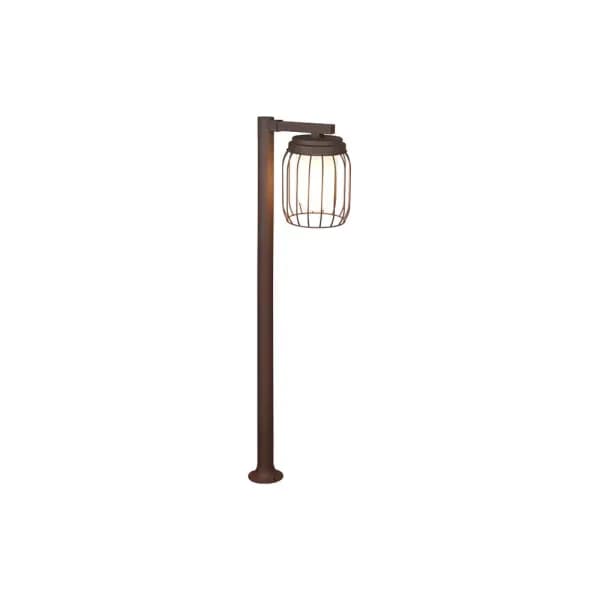 Image of Tuela Modern Outdoor Bollard Rusty IP44
