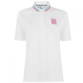Image of FIFA Womens World Cup England Polo Shirt Ladies - White