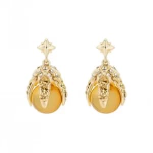Image of Eagle Crystal Ball Drop Earrings
